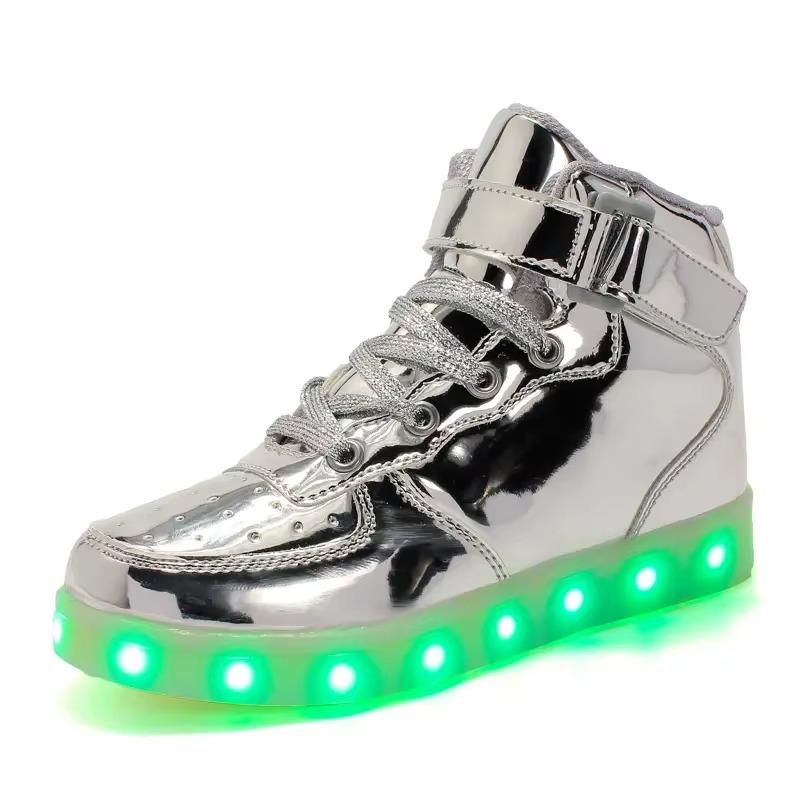 Men's Glowing Sneakers Unisex Luxury Luminous Sneakers USB LED Colorful Lighted Luminous Shoes Women Night Light Vulcanize Shoes