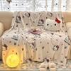 Kawaii Niedliche Cinnamoroll Decke Überwurf Pelzig Winterdecken für Erwachsene Bettwäsche Haus Innen Flauschige Karomuster Sofa Knie