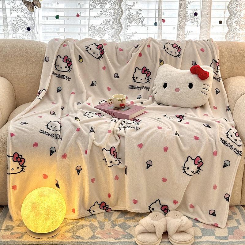 Kawaii Niedliche Cinnamoroll Decke Überwurf Pelzig Winterdecken für Erwachsene Bettwäsche Haus Innen Flauschige Karomuster Sofa Knie