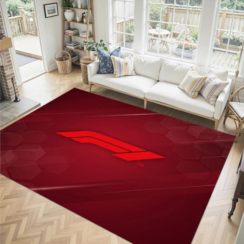 Tappeto in Velluto di Cristallo Design F1 Accogliente Non?Tappeto Stampato Antiscivolo per Camera da Letto Soggiorno Ingresso