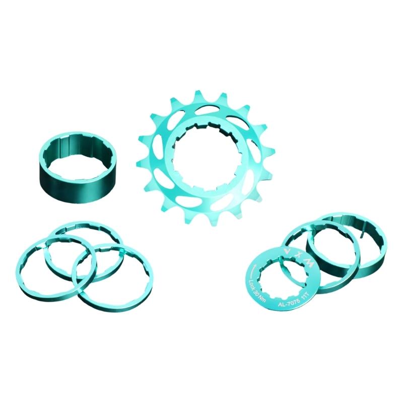 Kits de Conversion Single Vitesse pour Vélos 16T 18T, Cassettes Freewheels Roue en Alliage d'Aluminium pour Vélos Single Vitesse