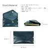 Business Card Genuine Made In Himeji Compact Card Unique [TAVARAT] Holder, Leather, Japan, Leather, Brass, Case, (Green)
