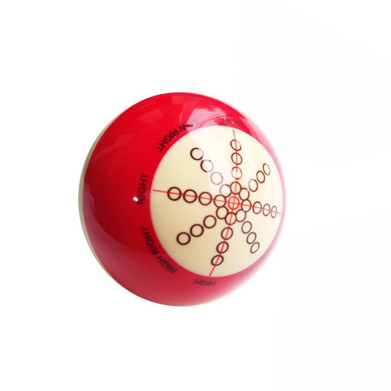 MANDUN 57mm Red & White Cue Ball - American 8-Ball 16-Color Training Standard Red Large Cue Ball 5.72cm Chinese 8-ball
