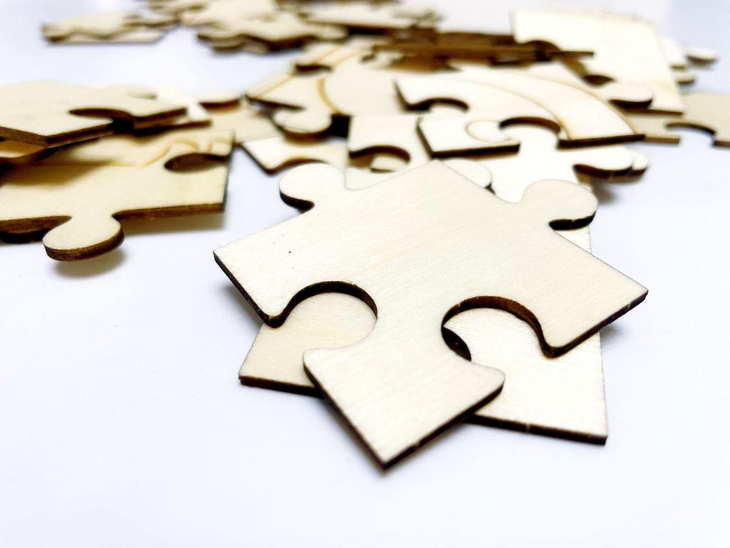 Eco-Friendly Children's Poplar Wood DIY Puzzle Toy - Educational & Decorative Pattern