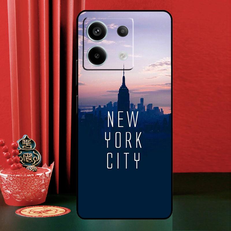 New York City For Xiaomi Redmi Note 14 Pro 13 12 11 9 10 9S 10S 11S 12S Redmi 13C 10C 12C 14C Phone Case