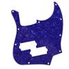 1 Stück Gitarre Jazz Bass Schlagbrett 3-lagig 10-Loch Gitarrenteile Für FD Top Jazz Bass Mit PB Tonabnehmerloch und 10 Stück Silberne Schraube