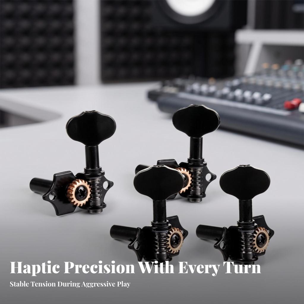 4 Pieces String-Roller Tuning Machine Metal Alloy Guitar Head Heavy Duty