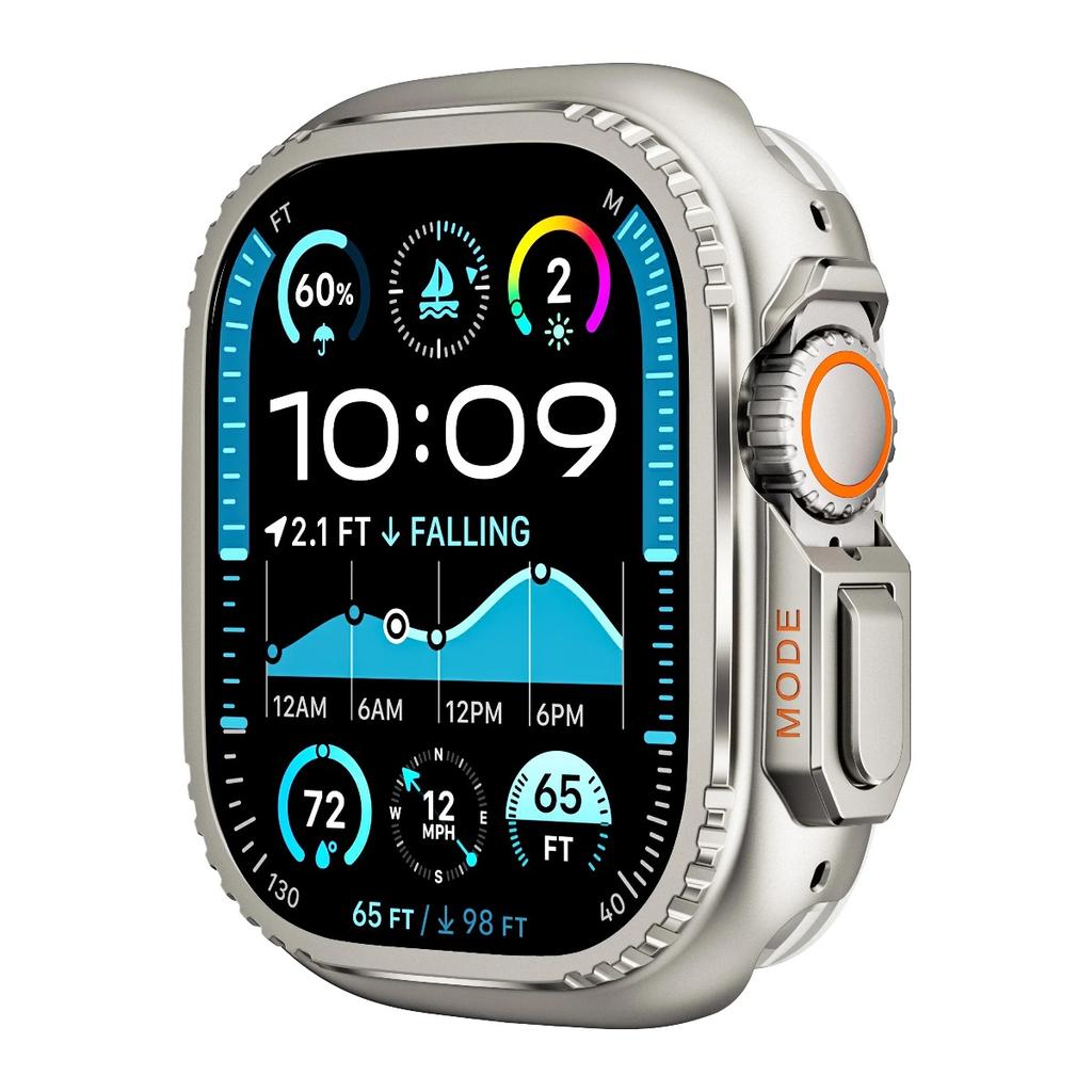 Armor Case for Apple Watch Ultra 3/2/1 49mm Series11 10 46mm 42mm Metal Protector Aluminum Cover Frame for IWatch Series 9 8 7 6 5 4 SE3 44mm 45mm