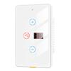AB42-Tuya Smart Wifi Water Heater Switch Touch Wall Panel 20A Timer Control Work For Alexa Google Home A