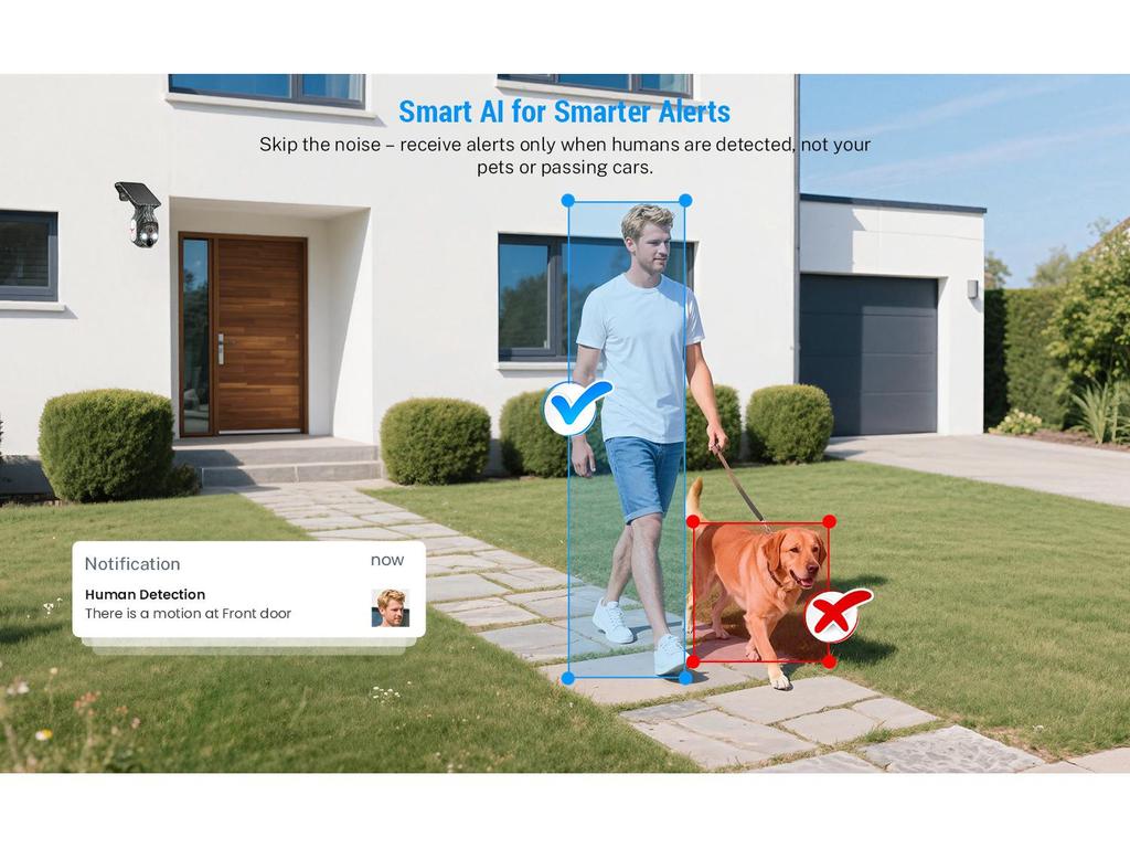 360-Degree Solar PTZ Wireless Battery Camera for Indoor/Outdoor Use