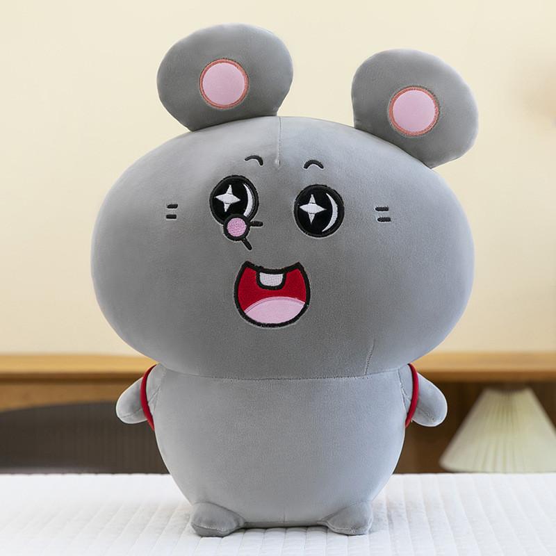 Plush Mouse Doll Flower Backpack Cartoon Stuffed Animal Decoration Ornament Gift