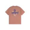 Li Ning CF Sports Lifestyle Serie Buchstaben Graffiti Print Locker Rundhals Kurzarm T-Shirt Unisex Oberteile Sand-Orange AHSS589-4
