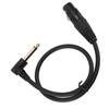 XLR Female to 6.35mm Male Mono Cable Balanced XLR Female to 1 4 Inch Male 90 Degree Right Angle Cable Cord
