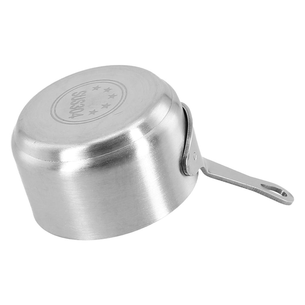 60/80/100ml Small Sauce Pan Pot Gravy Stainless Steel Milk Pot Small Sauce Pan Non-Stick Small Saucepan