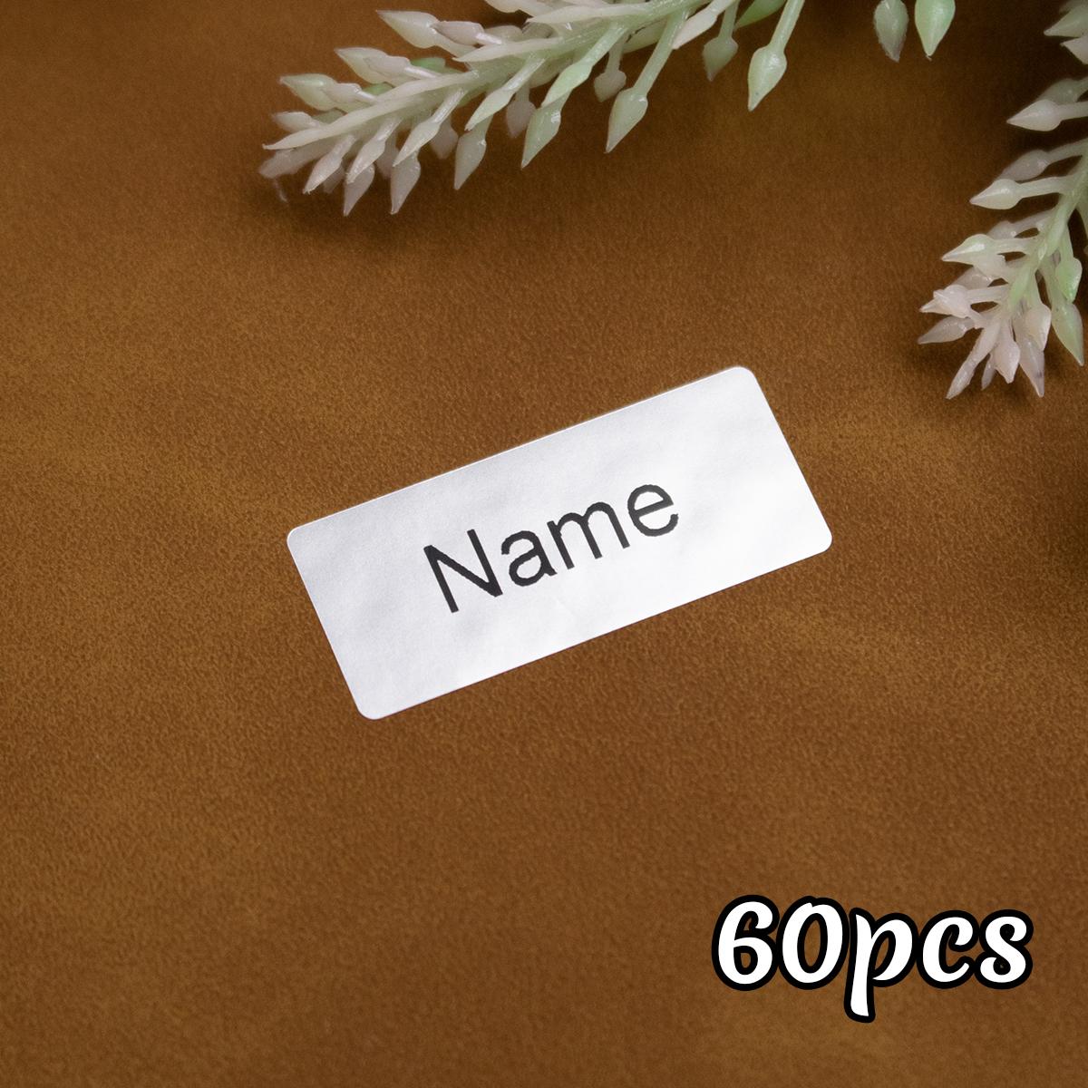 60Pcs Custom Name Tag Stickers,Personalized Stickers,Name Stickers,Customized Daycare Labels,Customizable Birthday Gifts,Stationery Stickers,