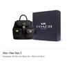 COACH Hadley Smooth Leather Backpack Medium Women's Black CBH09-IMBLK