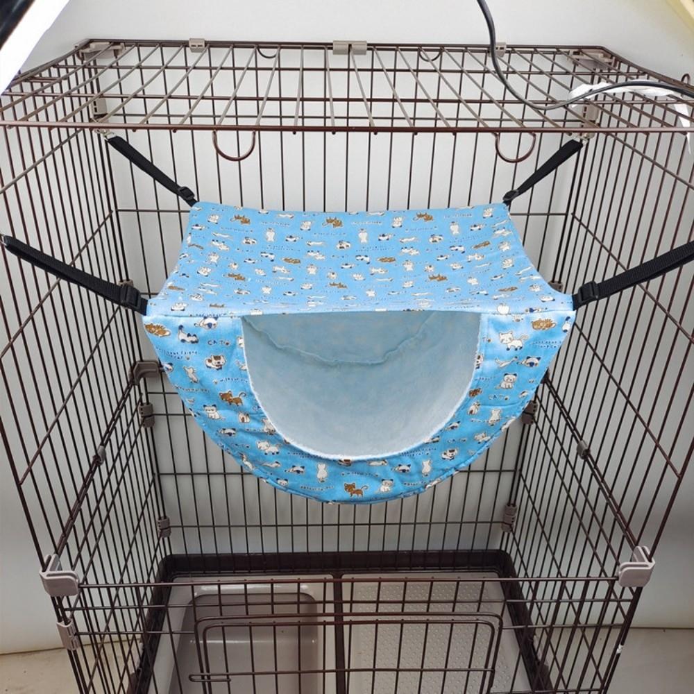 Sleeping House Cat Cage Hammock Adjustable Lanyard Cat Hanging Bed Kitten Swing Bed  Small Animal