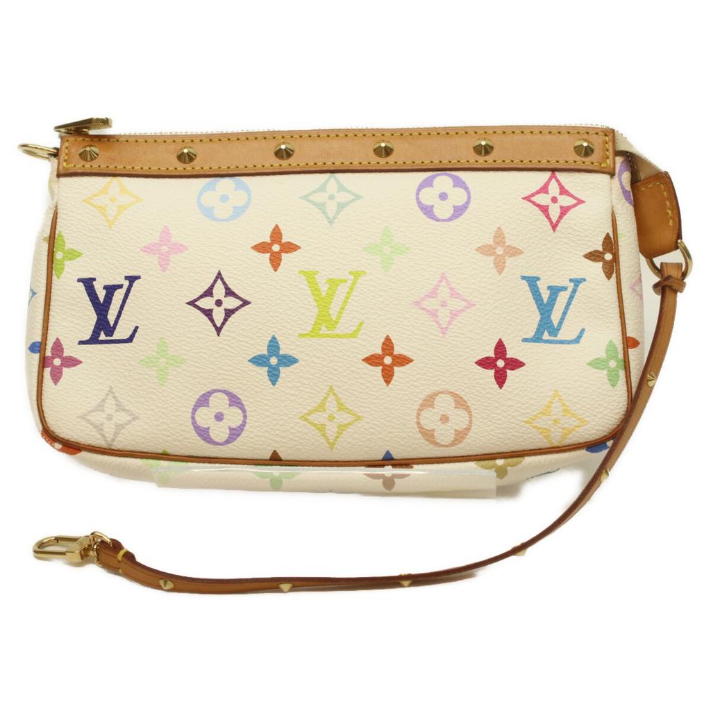 Louis Vuitton M92649 Pochette Accessoire Monogramme Multicolore Marron Sac à Main BronOccasion