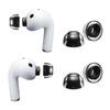 AZLA SednaEarfit XELASTEC II Ear Tips for AirPods Pro 3 TPE Material Deforms with Body Temperature Integrated Adapter Tapered Shape Variable Thickness