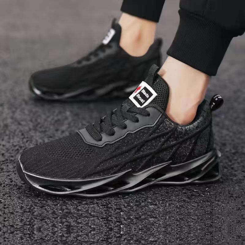 

2025 лето весна новая спортивная тенденция мода повседневная дышащая обувь из мушиной ткани подошва-лезвие мужская обувь 39