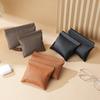 Fashion Self-closing Leather Mini Short Wallet Bag Women Men Small Money Key Earbuds Credit-Card Holder Glasses Storage Bag
