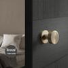 Versteckter Minimalistischer Weißer Runder Türgriff für Schlafzimmer