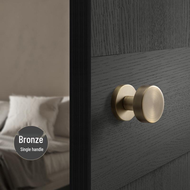 Versteckter Minimalistischer Weißer Runder Türgriff für Schlafzimmer