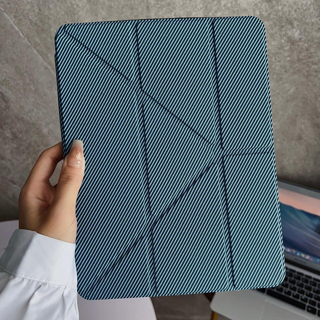 Y-Fold Carbon Fiber iPad Mini 6 Case, 2025 Model, 10th Gen Compatible