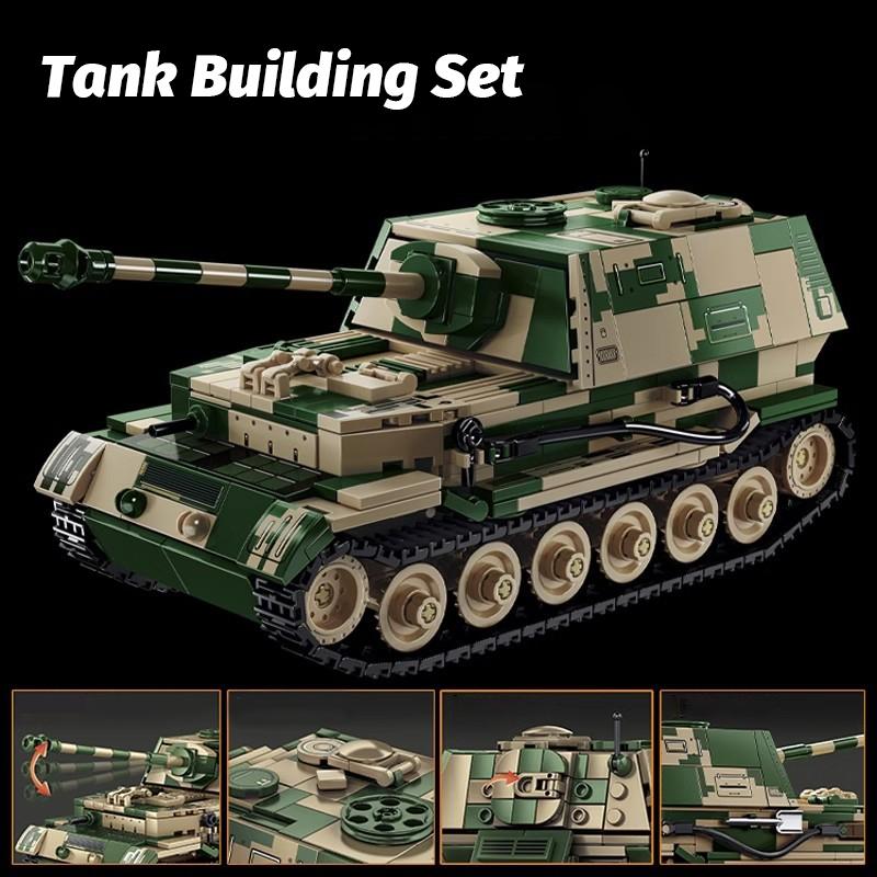 826 PCS Building Block Toy, Tracked Tank Model, Hand-assembled Educational Building Blocks