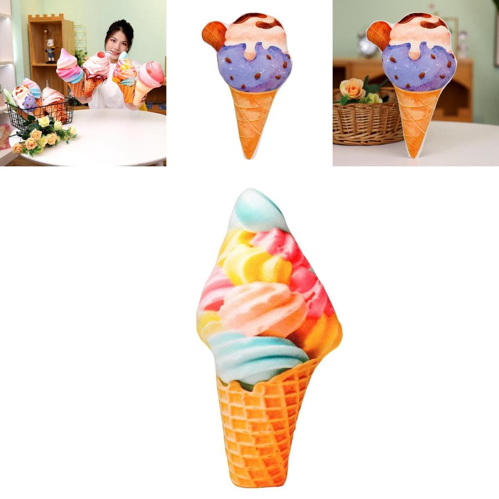 Eis Plüschtier Kissen Weich Und Flauschig Perfektes Geschenk Für Eisliebhaber Buntes Und Niedliches Design