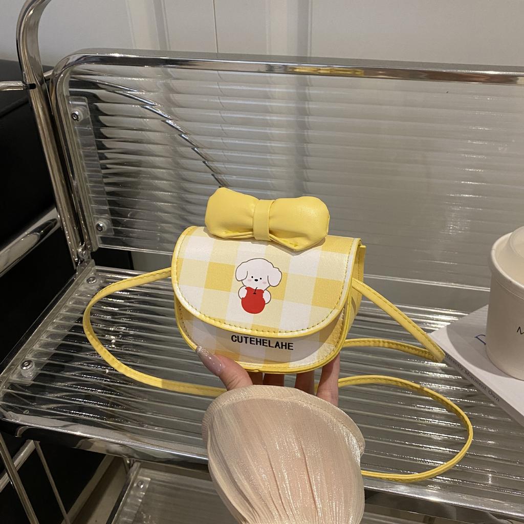 Children's Bag 2025 New Cute Bow Girl Mini Cross Bag Sweet Little Girl Parent-child Messenger Bag