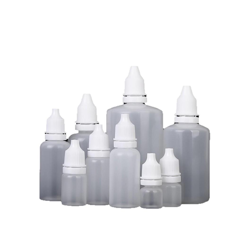 Göz Damlası İçin Beyaz Plastik Sıkılabilir Damlalıklı Şişe - 5/10/15/20/30ml Boyutları Mevcuttur