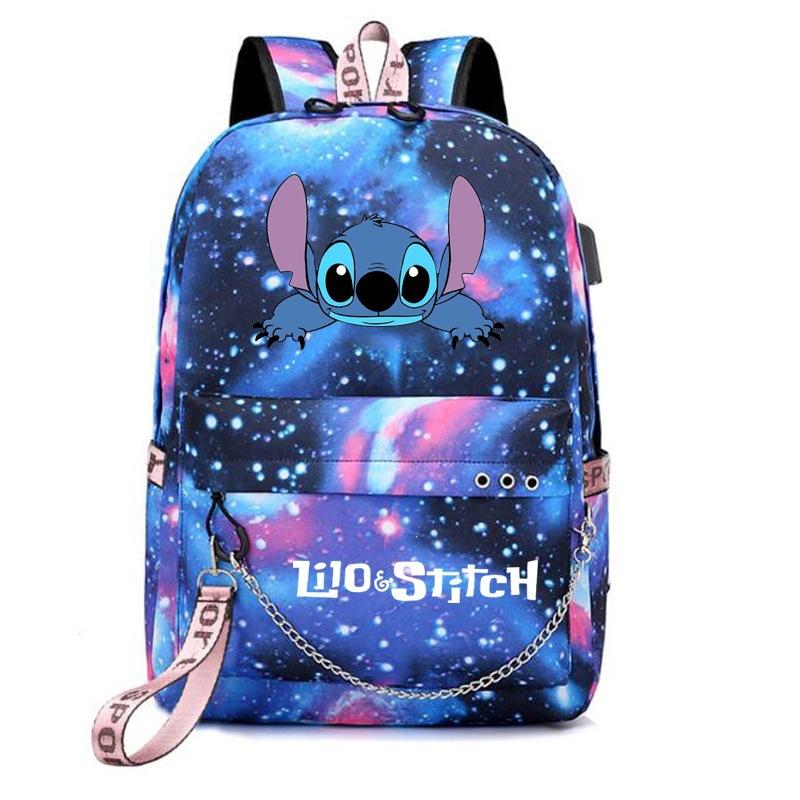 Cartoon Anime Printing Usb Stick Backpack Casual Middle School School Bag