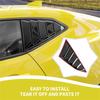 ABS Side Window Louvers For Camaro 2017- Window Glass Blinds Accessories, ABS Carbon Fiber
