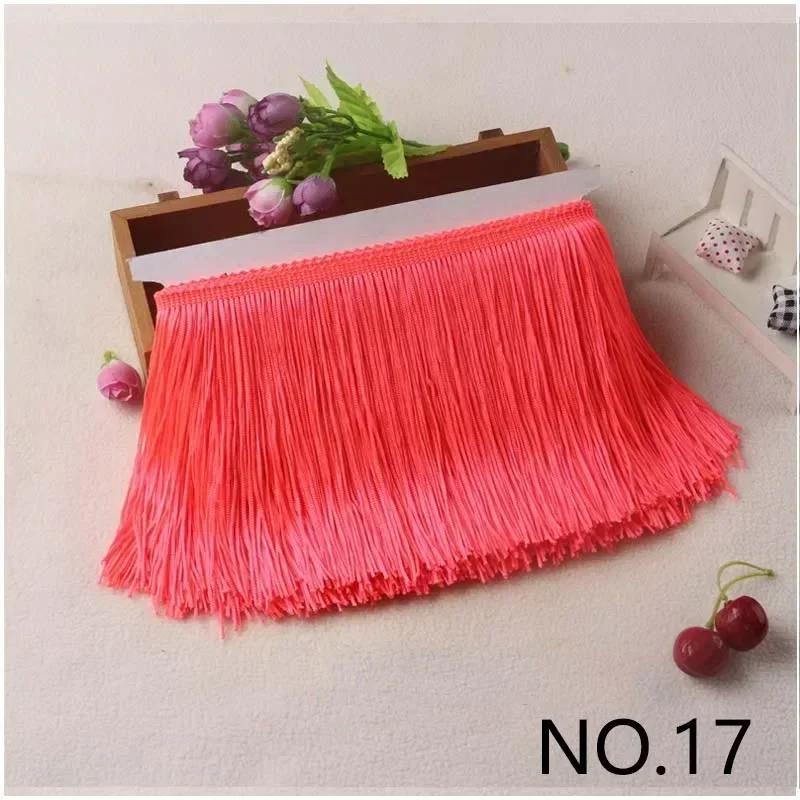 10M 10-30cm Meetee Fransar Tofsar Fransade Väskor Dekorativa Garner Fransar för Gardiner Kläder Spetsband Tygaccessoarer