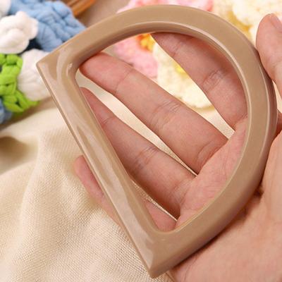 D-förmiger Holz-/Plastik-Taschengriff Tragetaschengriff Ersatz DIY Taschenzubehör