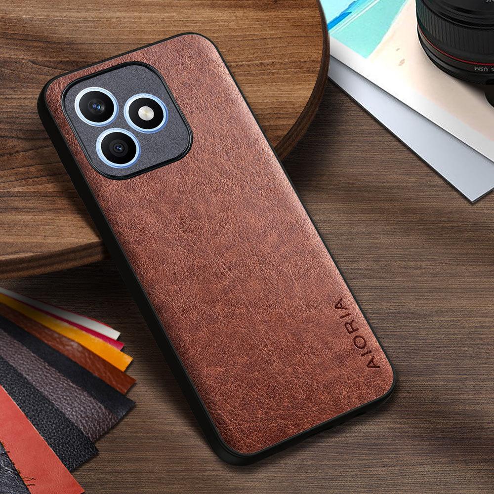 Luxury PU Leather Case for Honor X6D X7D X8D X9D  Business Solid Color Design Phone Cover Soft TPU&Hard PC