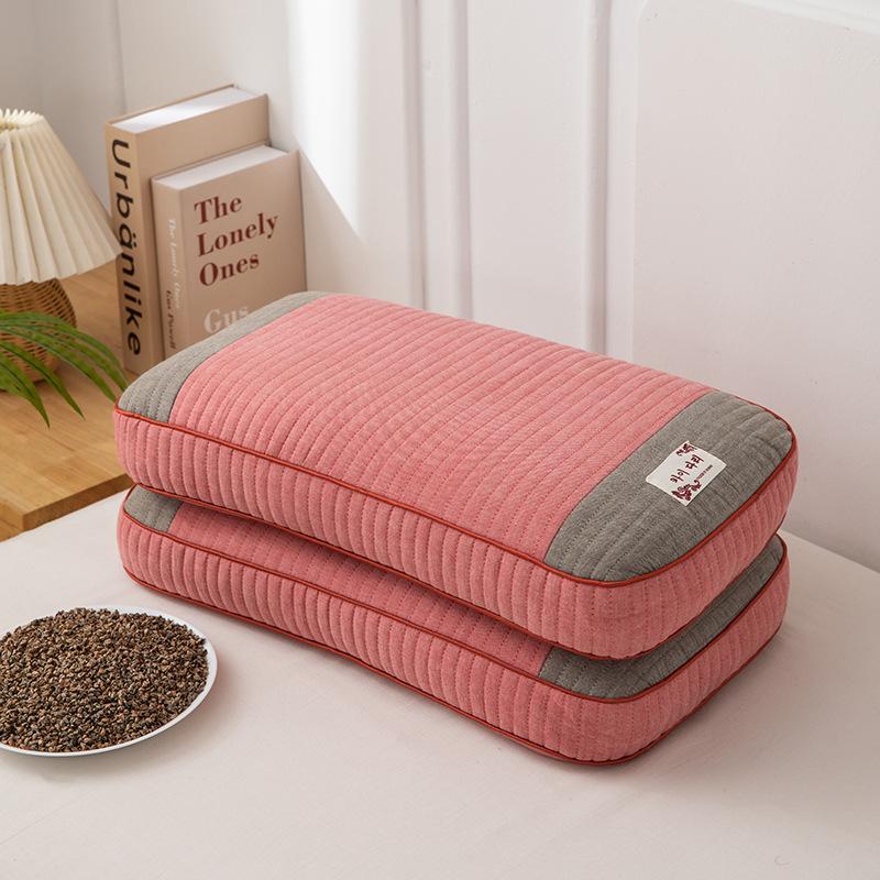 Sobakawa Traditional Buckwheat Standard Size Pillow Organic Cotton with Natural Technology for Cool Sleep Bed Sleep Pillow