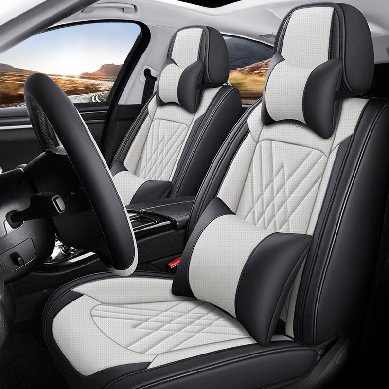 Accord & Emgrand L All-Leather Full Coverage Car Seat Cushion - Universal Four Seasons, 6th To 9th Gen