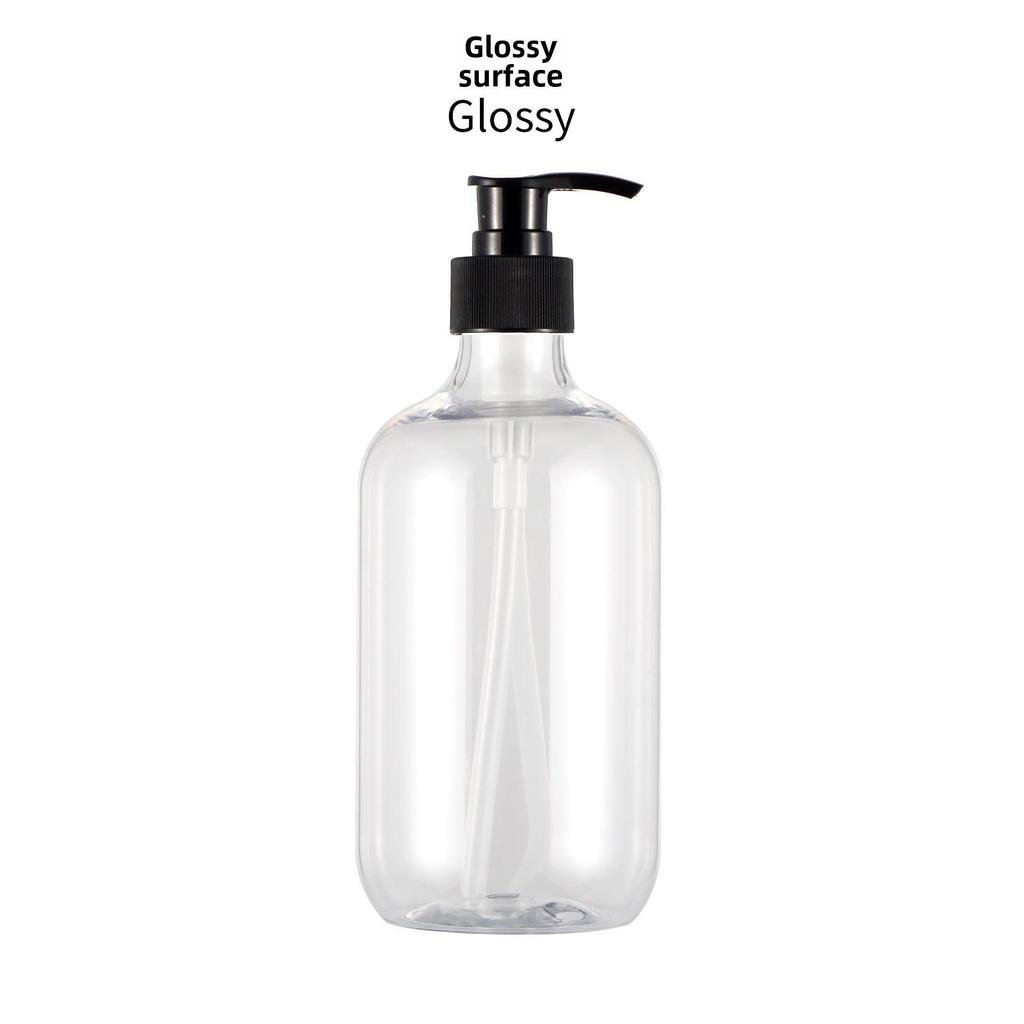 500ml Frosted PET Round Shoulder Shower Gel & Shampoo Bottle