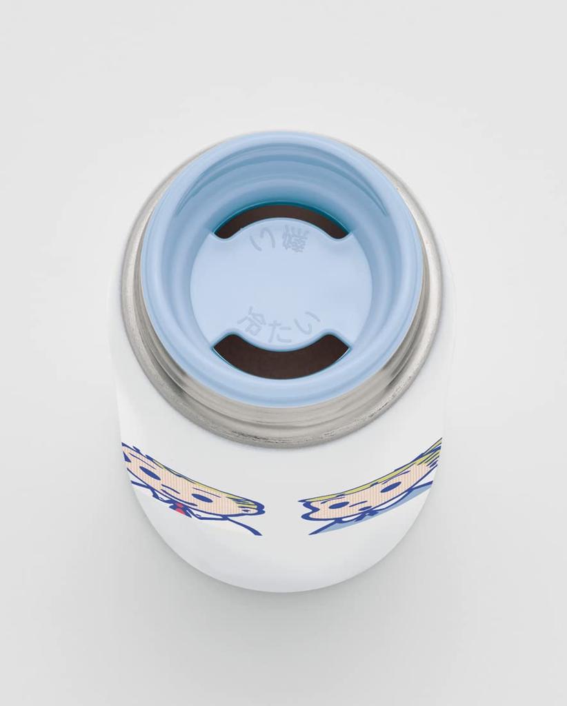 Skater Mug Bottle, Insulated Stainless Steel Water Bottle, Osamu Goods, FACE, 350ml, SMH4-A