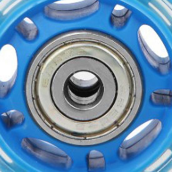 6,2 cm Transparent Silent Mute Caster Wheel Bagagevagn Tillbehör för skridskor