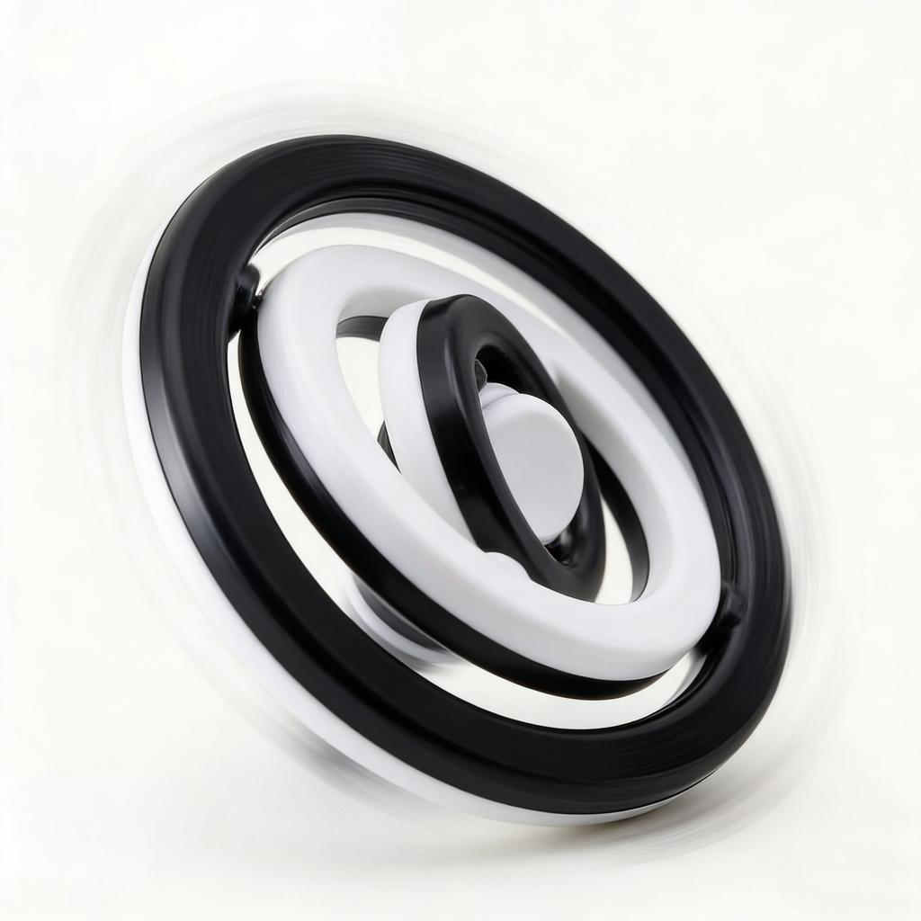 3D Infinite Flipping Gyroscope Fidget Toy - Sensory Decompression Puzzle Toy for Stress Relief Birthday Girls