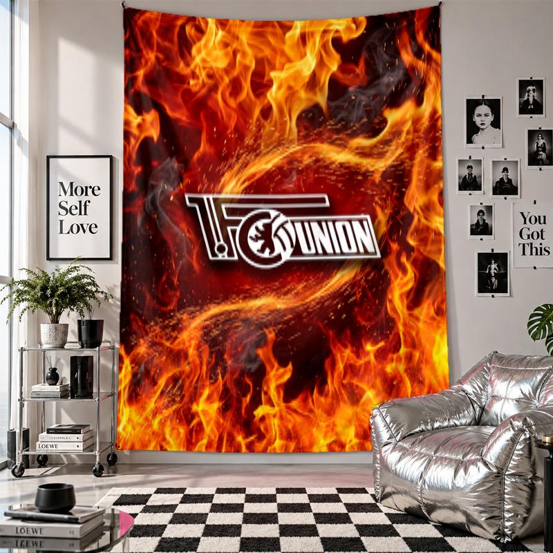Union Berlin FC Wall Tapestry Home Decor Wall Hanging Cloth for Bedroom Living Room Background
