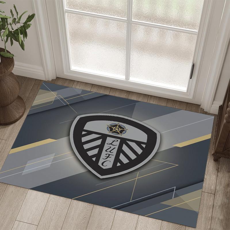 Leeds United Design Crystal Velvet Carpet Cozy Non?Slip Printed Rug For Bedroom Living Room Entrance