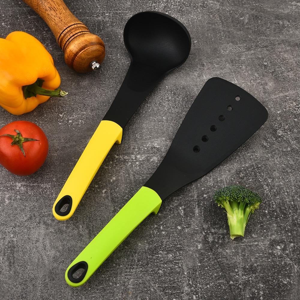 7Pcs/Set Nylon Cooking Spatula Set Non Stick Frying Turner Set Soup Spoon  Nonstick Pan