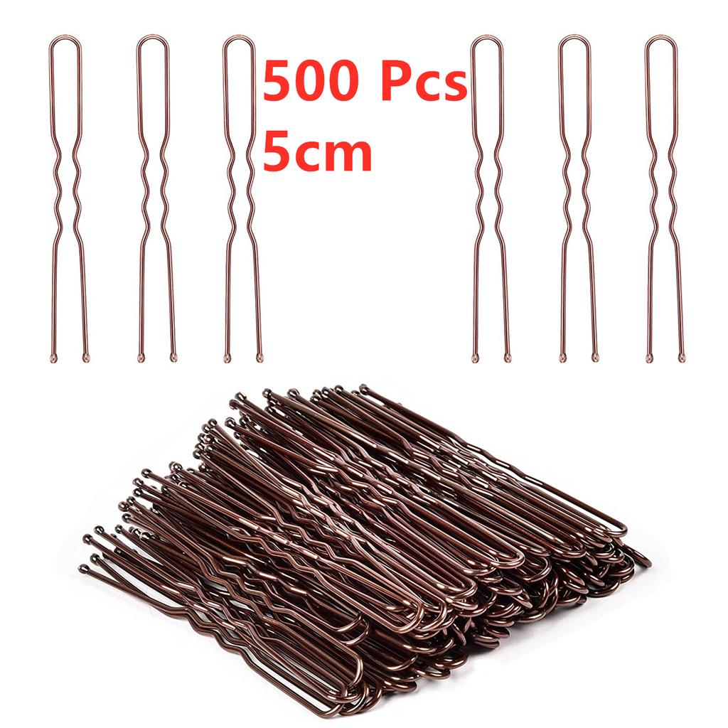 New style Blonde Bobby Pins U Shaped Hair Pins Gold/Black/Brown/Sliver Hair Pins for Buns for Women Girls (2/2.4 inch)