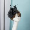 British Styles Women's Fascinator Beautiful Linen Brida Headwears Delicate Hat Adornment For Stylish Appearance