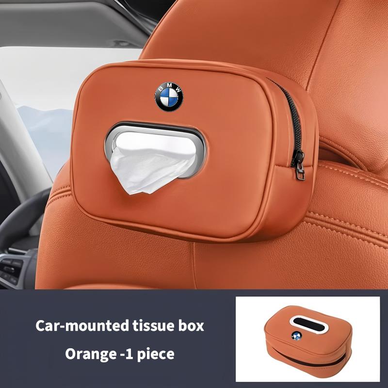 Neues Modell Auto-Taschentuchbox-Halter, Auto-Taschentuchbox aus Nappaleder, Taschentuchbox für den Rücksitz Für BMW E34 E46 E39 E38 E90 E60 E36 F30 F30