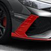 For Hyundai Elantra CN7 N Line (A) Red Exterior Style Front Bumper Side Fog Light Lamp Frame Decoration Cover Trim